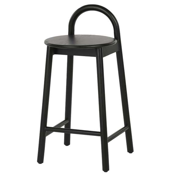 Полубарный стул Circle 65 см, черный