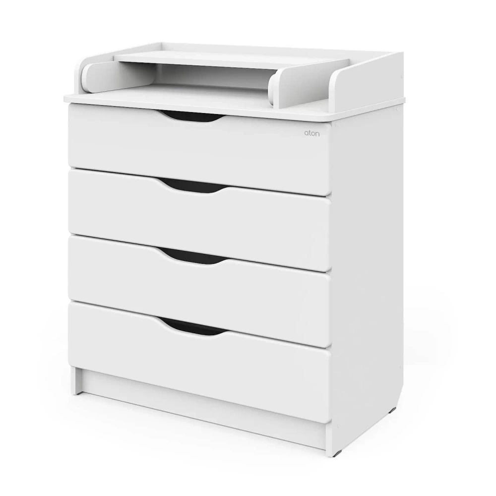 Комод Атон СИРИУС-2 WOOD ПВХ 800/4 аляска белая