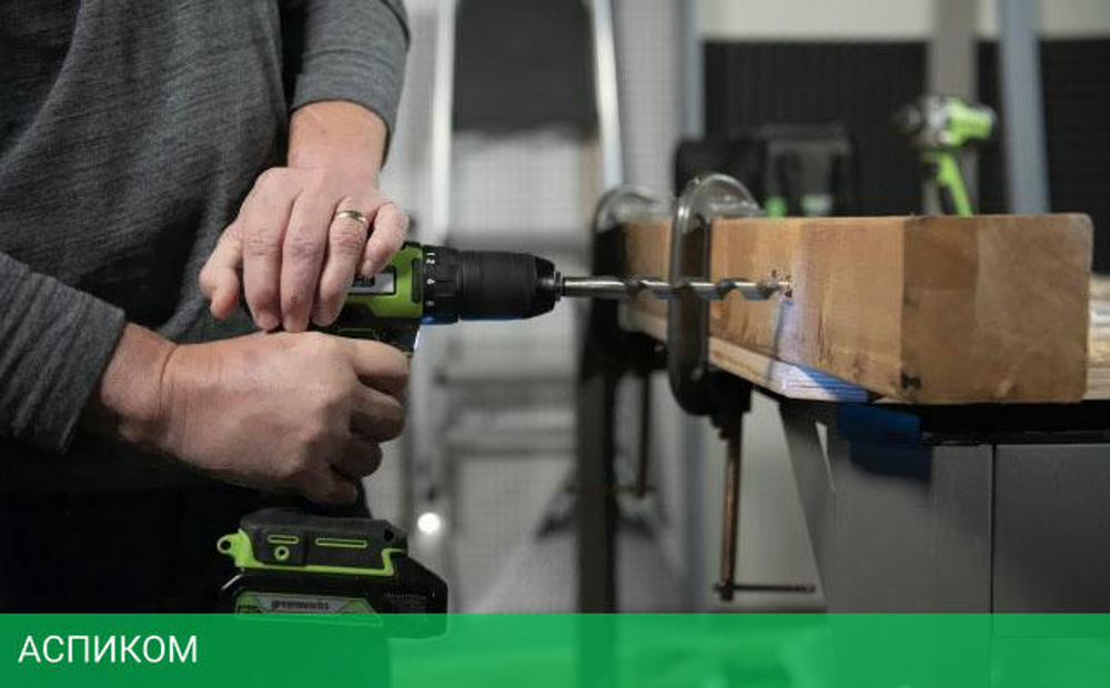 Дрель-шуруповерт Greenworks GD24DD60K2 (3704107UA)