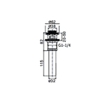 Донный клапан FRAP с переливом F66-2