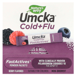 Nature's Way, Umcka®, средство от простуды и гриппа, для детей от 6 лет, с ягодами, 6 упаковок, по 10 пакетиков