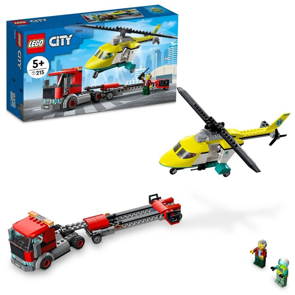 Конструктор LEGO City 60343 Грузовик для спасательного вертолёта