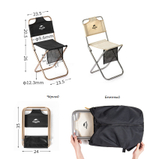 Кресло туристическое Naturehike MZ01, складное, черное, артикул NH18M001-Z-B, цвет Черный