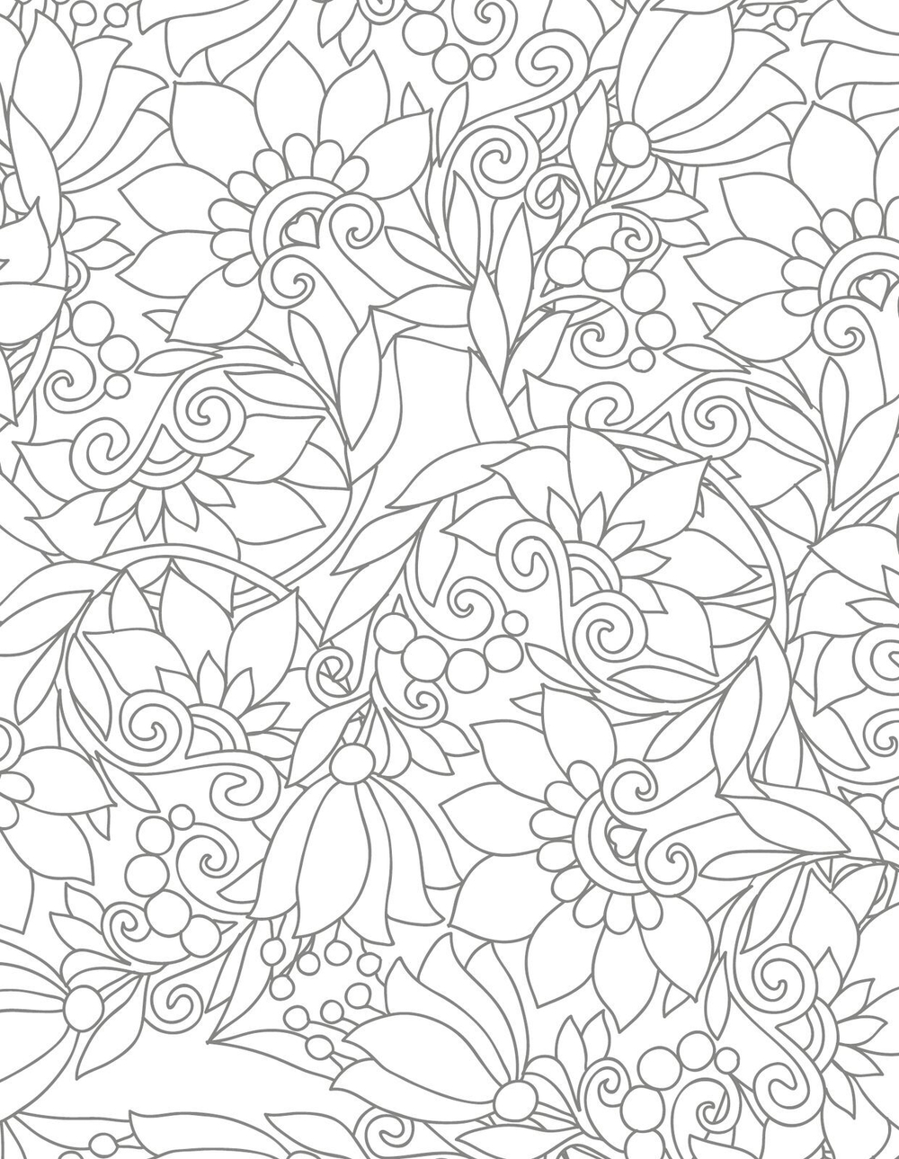 Открытки-антистресс, Волшебные цветы