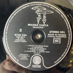 Винтажная виниловая пластинка LP Magna Carta Seasons (Франция 1979)