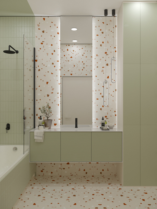 Armadi Art MINIMAL 150 Рифлёный Фасад лак(RAL)+ 6mm WHITE ACRILIC 3 ящика