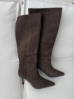 Сапоги из натуральной замши