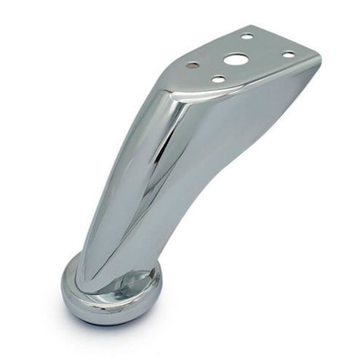 Опора мебельная  Соллер 90мм Гнутая хром 1мм (125-263)