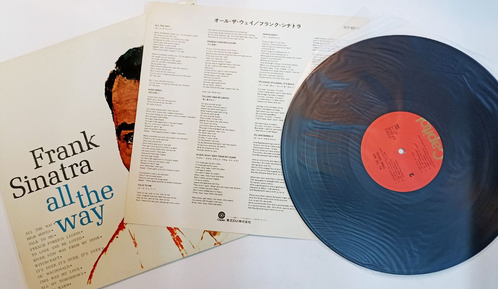 Винтажная виниловая пластинка LP Frank Sinatra All The Way (Japan 1976)