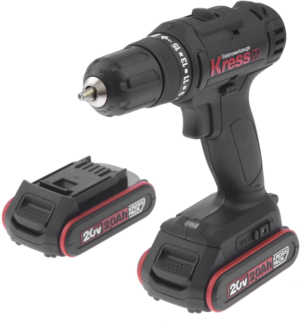 Аккумуляторная дрель-шуруповерт Kress KU210.1 с двумя 2Ач АКБ и ЗУ