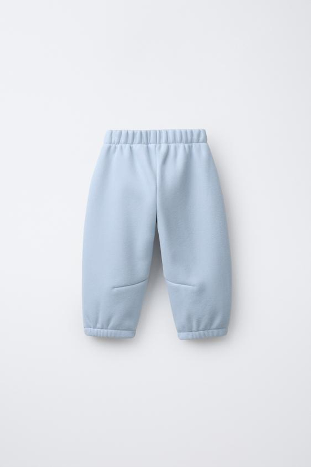 ZARA БРЮКИ BAGGY С ФЛИСОВОЙ ПОДКЛАДКОЙ И ЛОГОТИПОМ, СИНИЙ