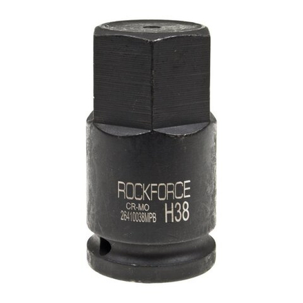 Головка-бита 38мм 3/4" 6-гранная ударная L=84мм ROCKFORCE RF-26410038MPB