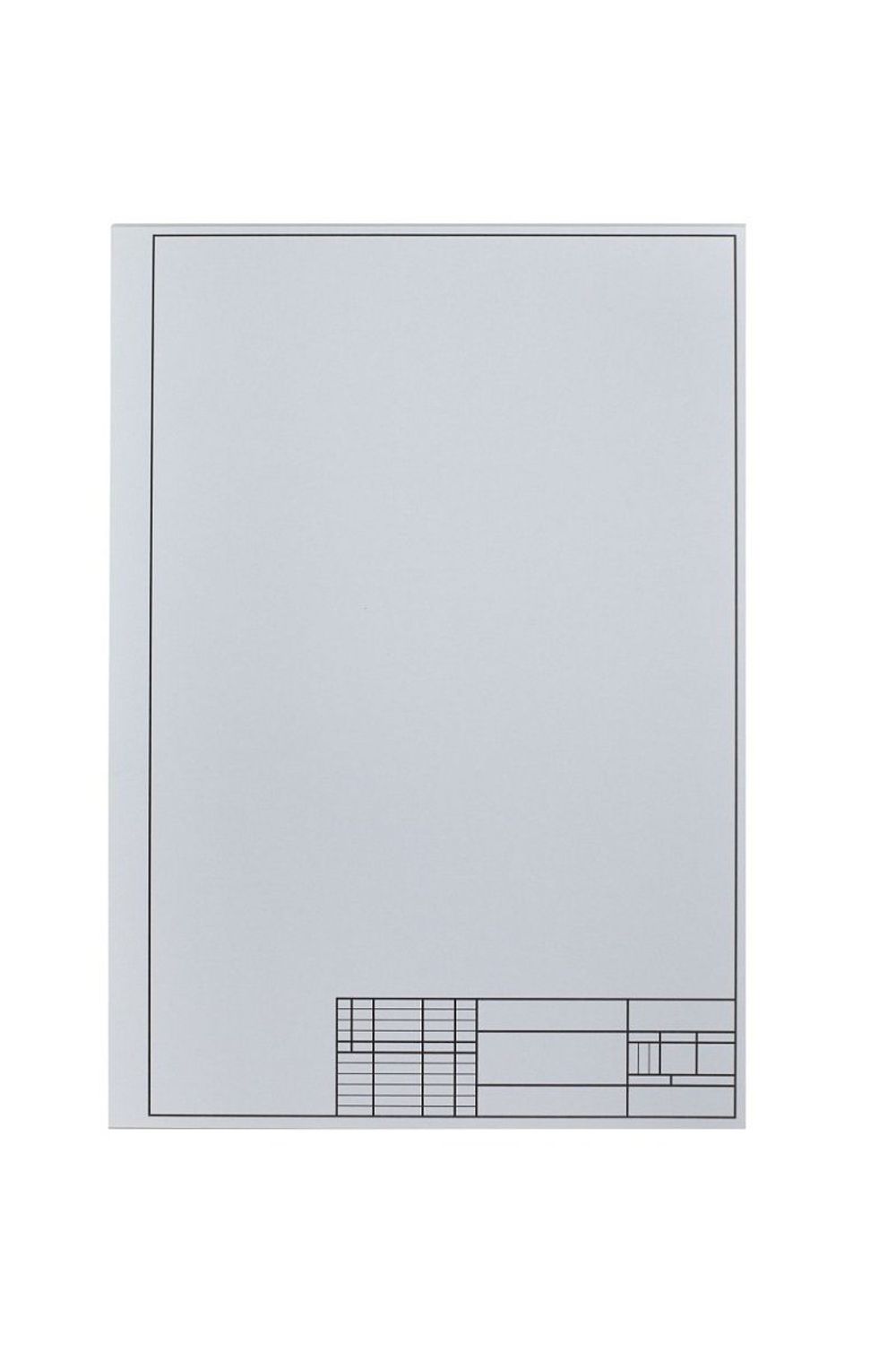 Папка для черчения А3, 7л, 160г/м2, Альт, с вертикальной рамкой