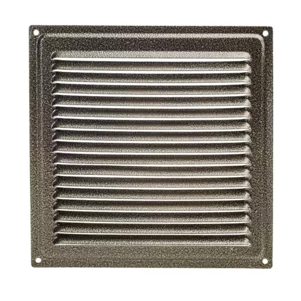 Решетка 10х10ВРС метал. с сеткой бронза