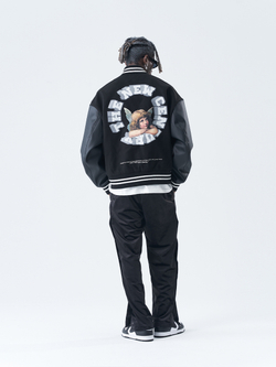 Бомбер HARSHandCRUEL "The New Century Angel Back Logo" Varsity Jacket