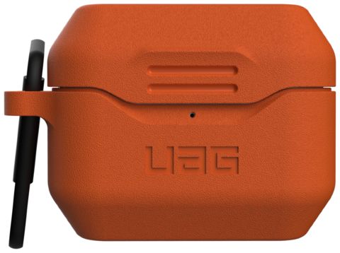 Чехол с карабином Urban Armor Gear (UAG) Standard Issue Silicone 001 Case для AirPods Pro, цвет Оранжевый (Orange)