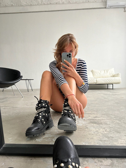 Боди с рукавом 3/4 (тельняшка)