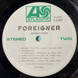 Винтажная виниловая пластинка LP Foreigner Double Vision (Japan 1980) (Obi) Tramontane