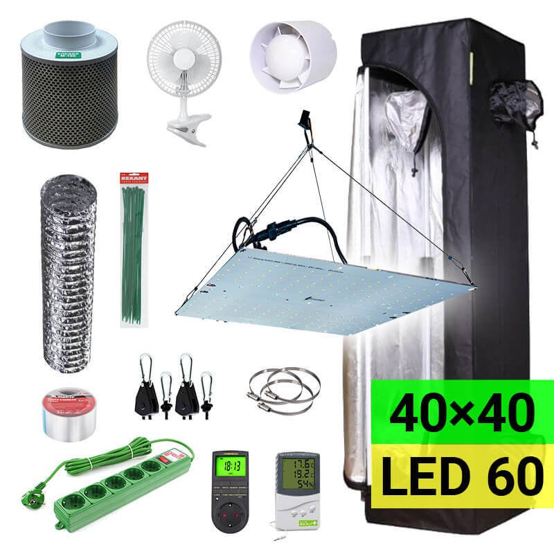 Готовый LED-гроубокс 40х40 Probox Basic LED 60W