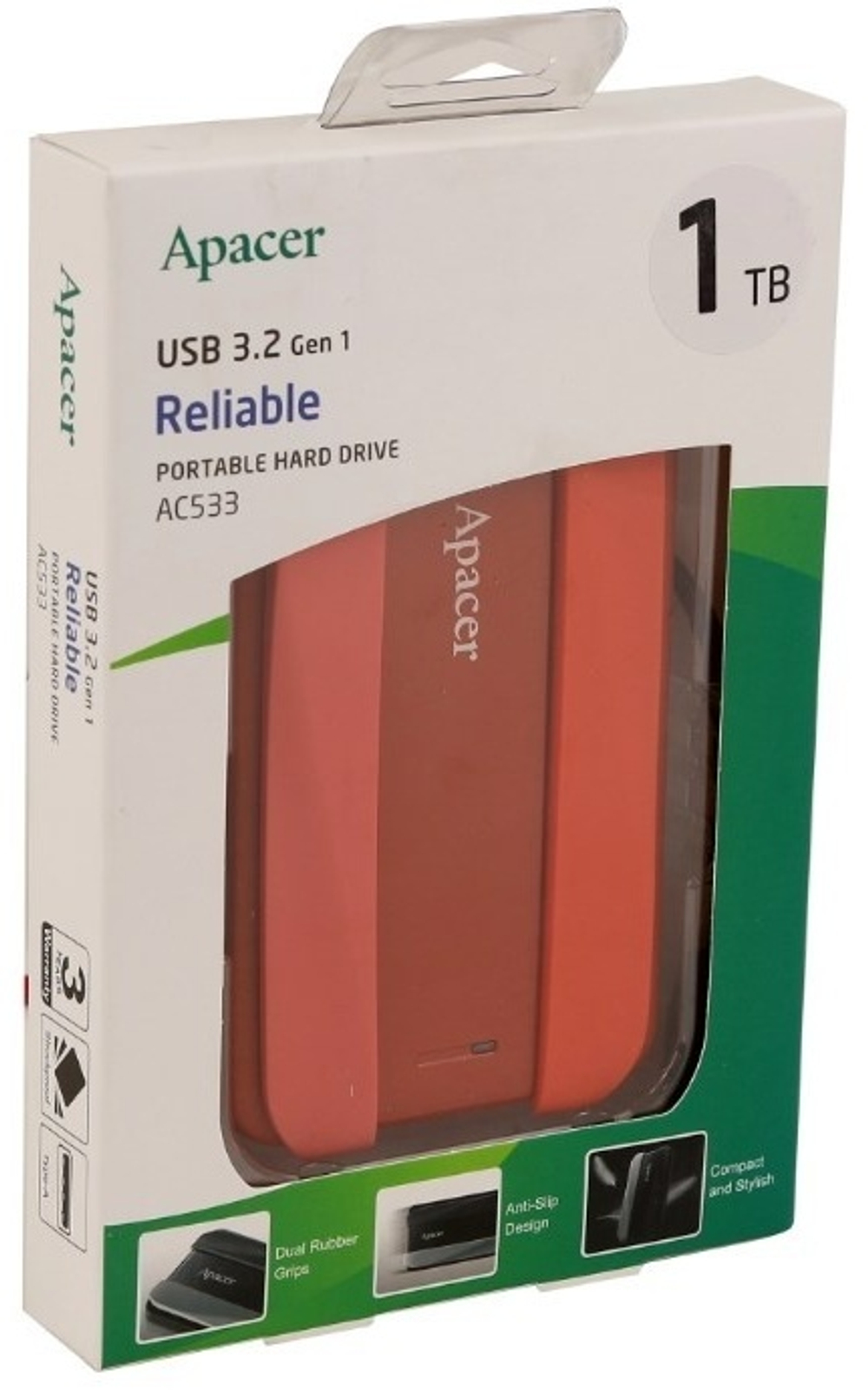 Внешний накопитель Apacer AP1TBAC533R-1 1000 Гб