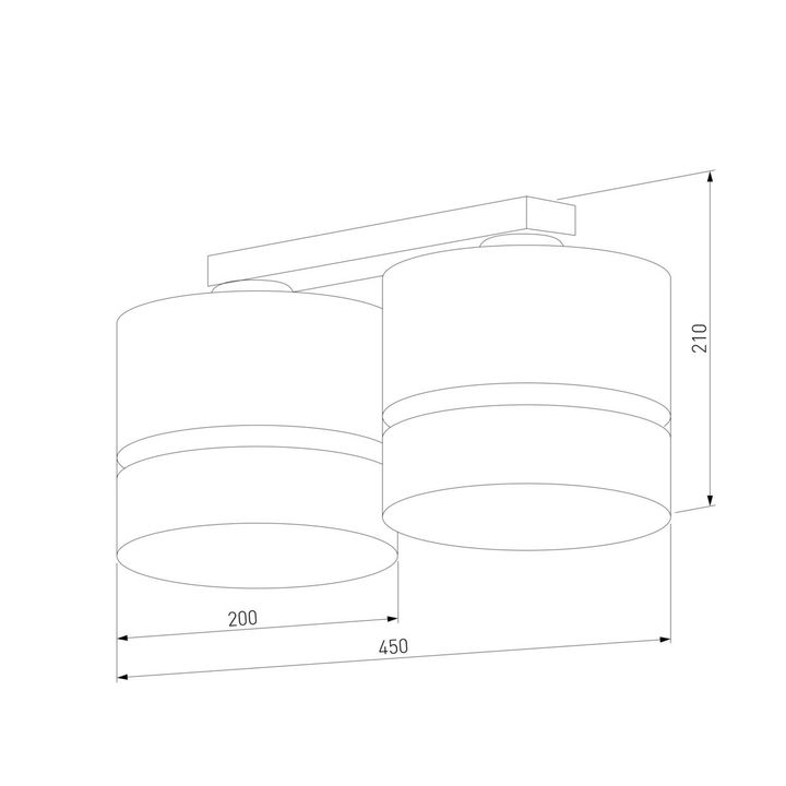 Потолочная люстра TK Lighting 6692 Paglia
