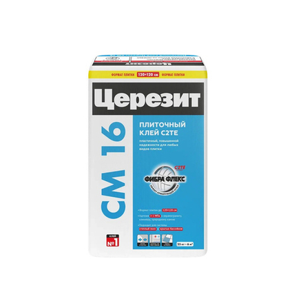 Клей для плитки Церезит (Ceresit) CM 16, эластичный, 25 кг