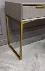 Стол-консоль Ist Casa Логан с 3-мя ящиками, 150х50х78 см, светло-серый