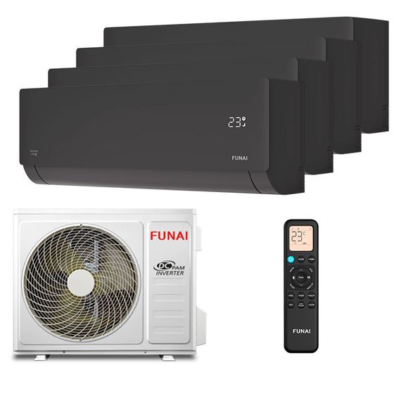 Мультисплит система на 4 комнаты Funai RAM-I-SNN30HP.W02/S x 4 / RAM-I-4SKG105HP.02/U