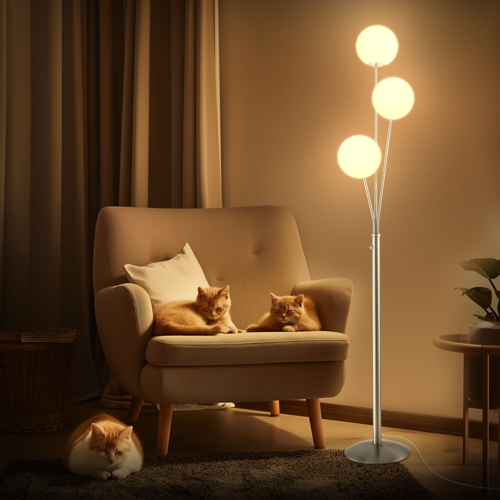 Citilux Томми CL102934 Торшер Матовый Хром