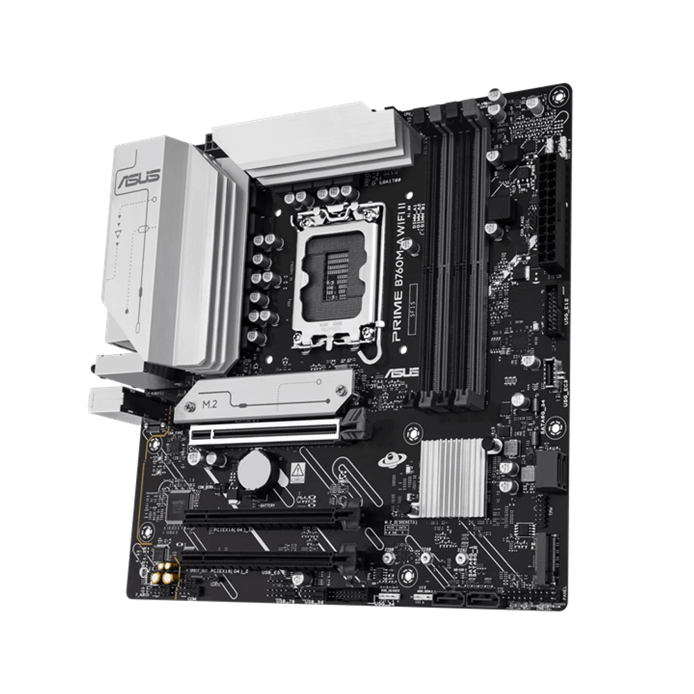 Материнская плата ASUS PRIME B760M-A WIFI II, LGA1700 4xDDR5 4xSATA3 2xM.2 RAID 1xHDMI 1xDP mATX