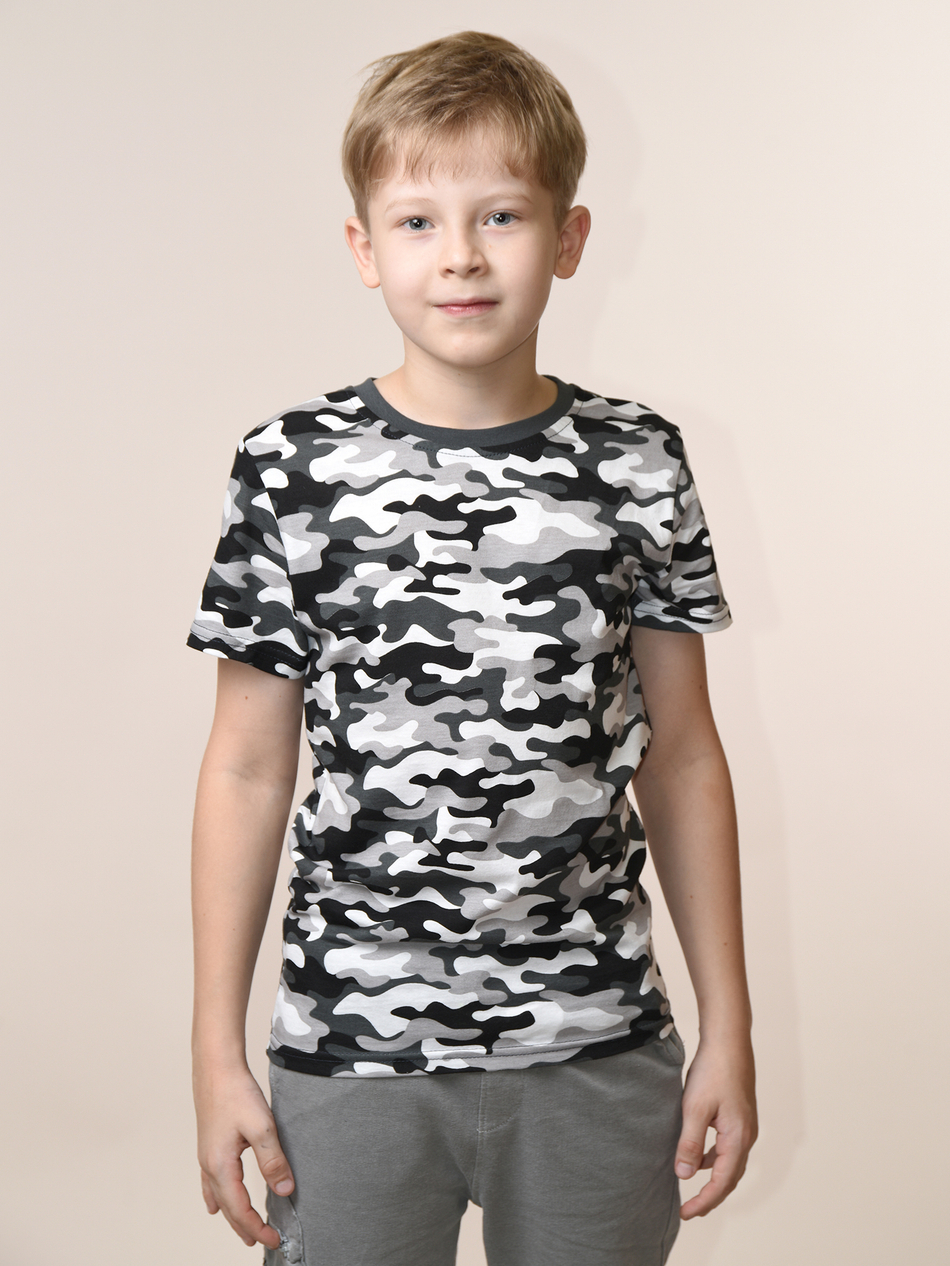 Футболка для мальчика камуфляжная