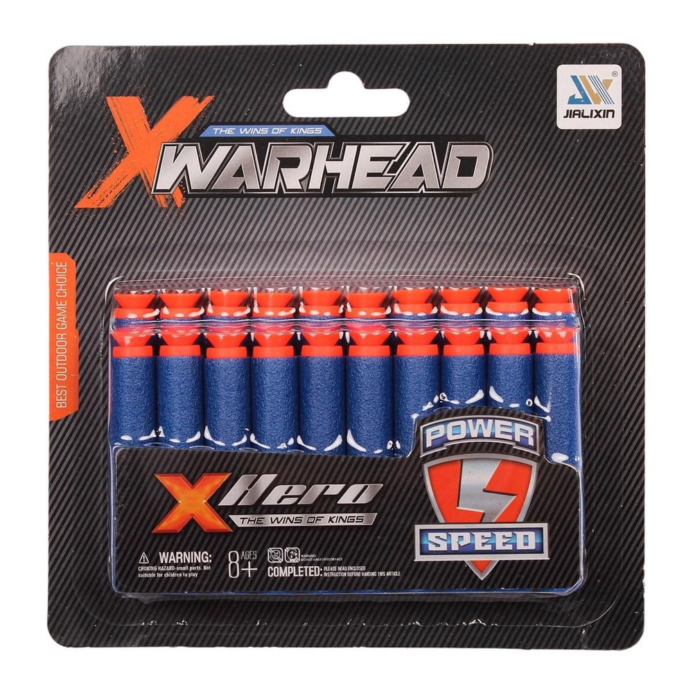 Набор мягких пуль 20шт, блистер JLX7112