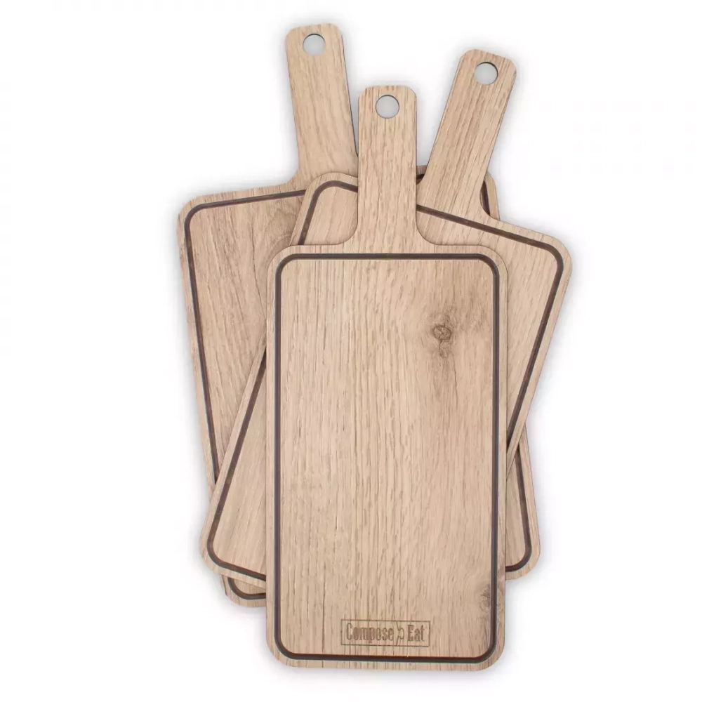 Доска разделочная с ручкой 21x37см ComposeEat Everyday дуб натуральный