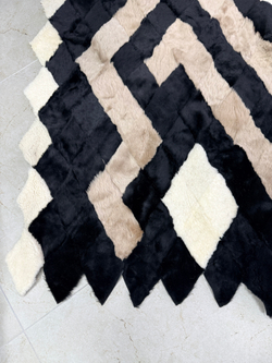 Покрывало меховое ковер из шкуры овчины