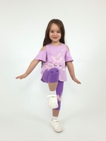 02-124-5 Комплект для девочки (футболка+ лосины)