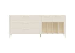 Тумба Type 5 ящиков 4 полки ширина 200 см (дымка)