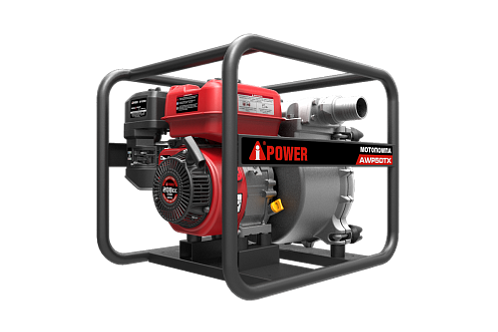 Мотопомпа A-iPower бензиновая для сильно загрязненной воды AWP50TX