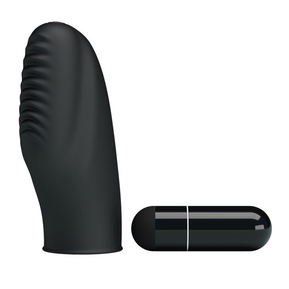 Вибростимулятор на палец Stanford (Цвет: черный)