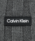 Хлопчатобумажная шапка ELEVATED RIB BEANIE Calvin Klein - графитовый(K50K510985)