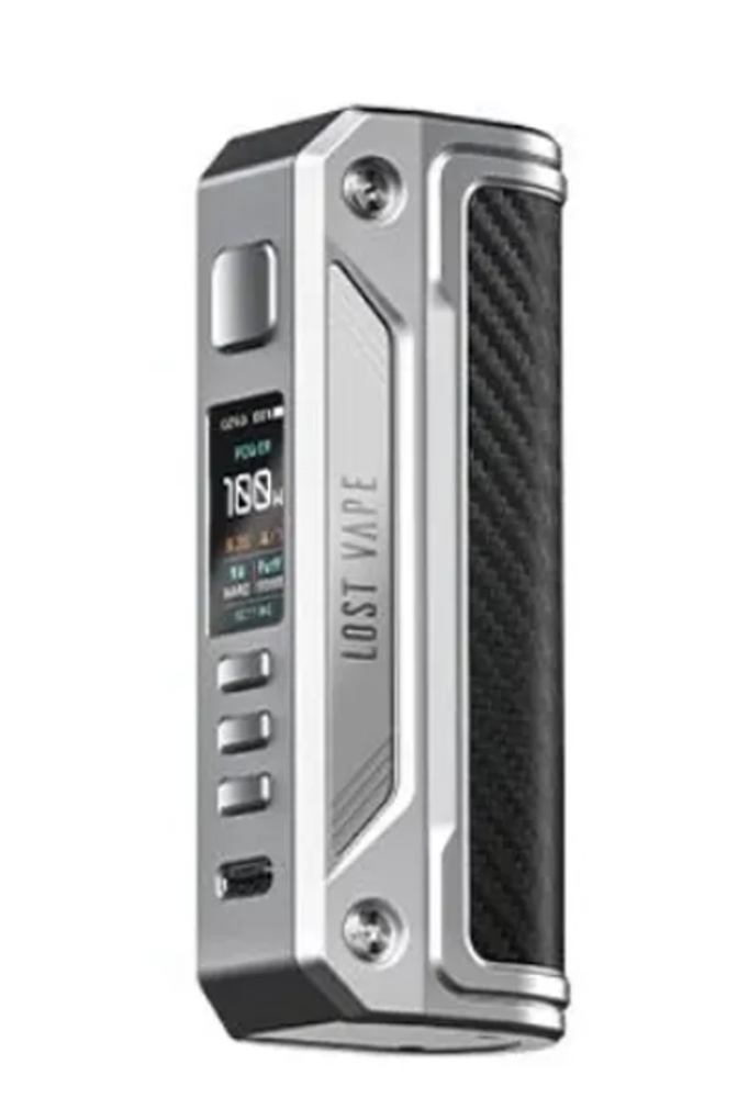 Боксмод Lost Vape Thelema Solo 100W Mod - SS Carbon Fiber Боксмод Lost Vape Thelema Solo 100W Mod - SS Carbon Fiber