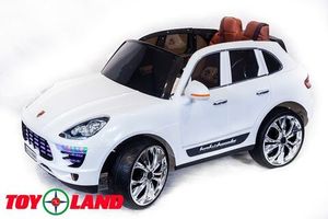 Детский электромобиль Toyland Porsche Macan белый фото №1
