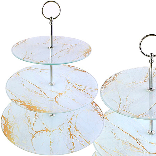 31504 Конфетница 3-ярусная на ножке LR (х8) "MAYER & BOCH"