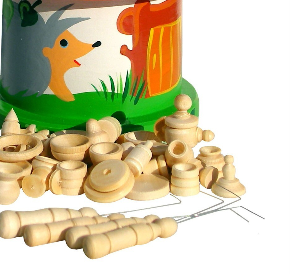 Игра "Бирюльки", большой комплект в домике, Вальда