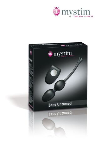 Mystim E-stim Geisha Balls, Vibe Jane Untamed - Вагинальные виброшарики с миостимуляцией и пультом ДУ