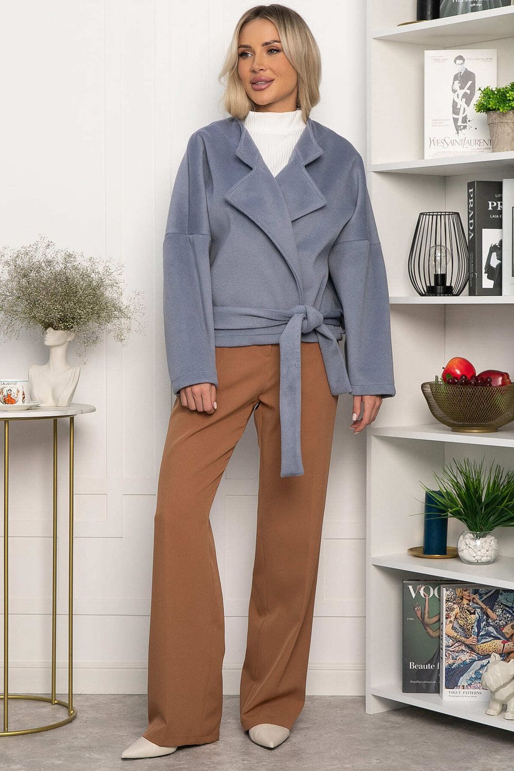 Пальто укороченное Хайт (джинс) Б14338-7М LT Collection