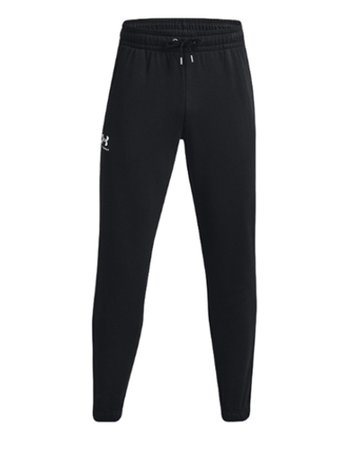 Мужские теннисные штаны Under Armour Men's UA Essential Fleece Joggers - black/white