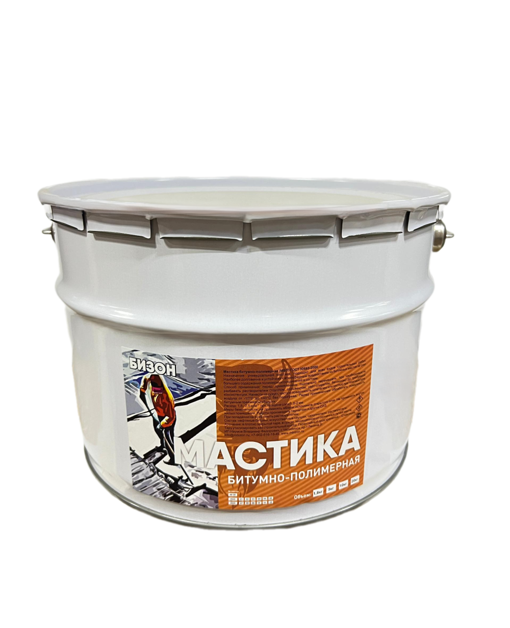 МАСТИКА БИТУМНО-ПОЛИМЕРНАЯ БИЗОН (10 КГ)