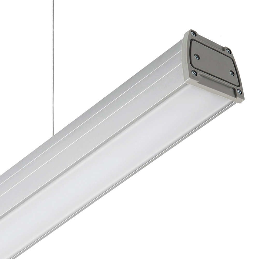 Светильник ДСП LED LIRA-38/OPAL-1200/IP54 (5000K, серый) 1250х87х80мм CSVT