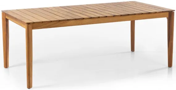 Уличный стол Verda из массива ироко, 200х100 см