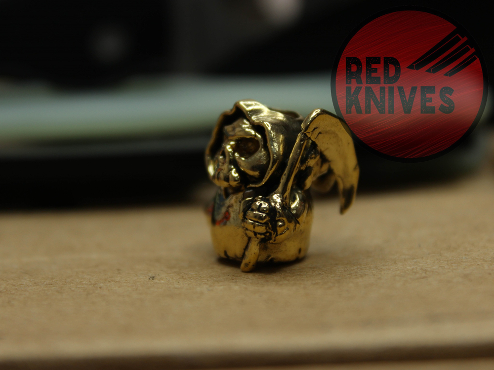 Бусина темлячная "Мини смерть", латунь